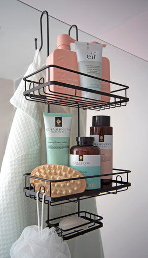 Premium Shower Caddy - Hanging Bathroom Storage Shelves - Rust Resista –  simplywire