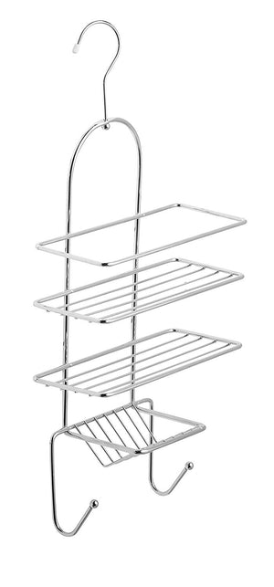 3 Tier Hanging Shower Caddy – Rust Resistant – Chrome