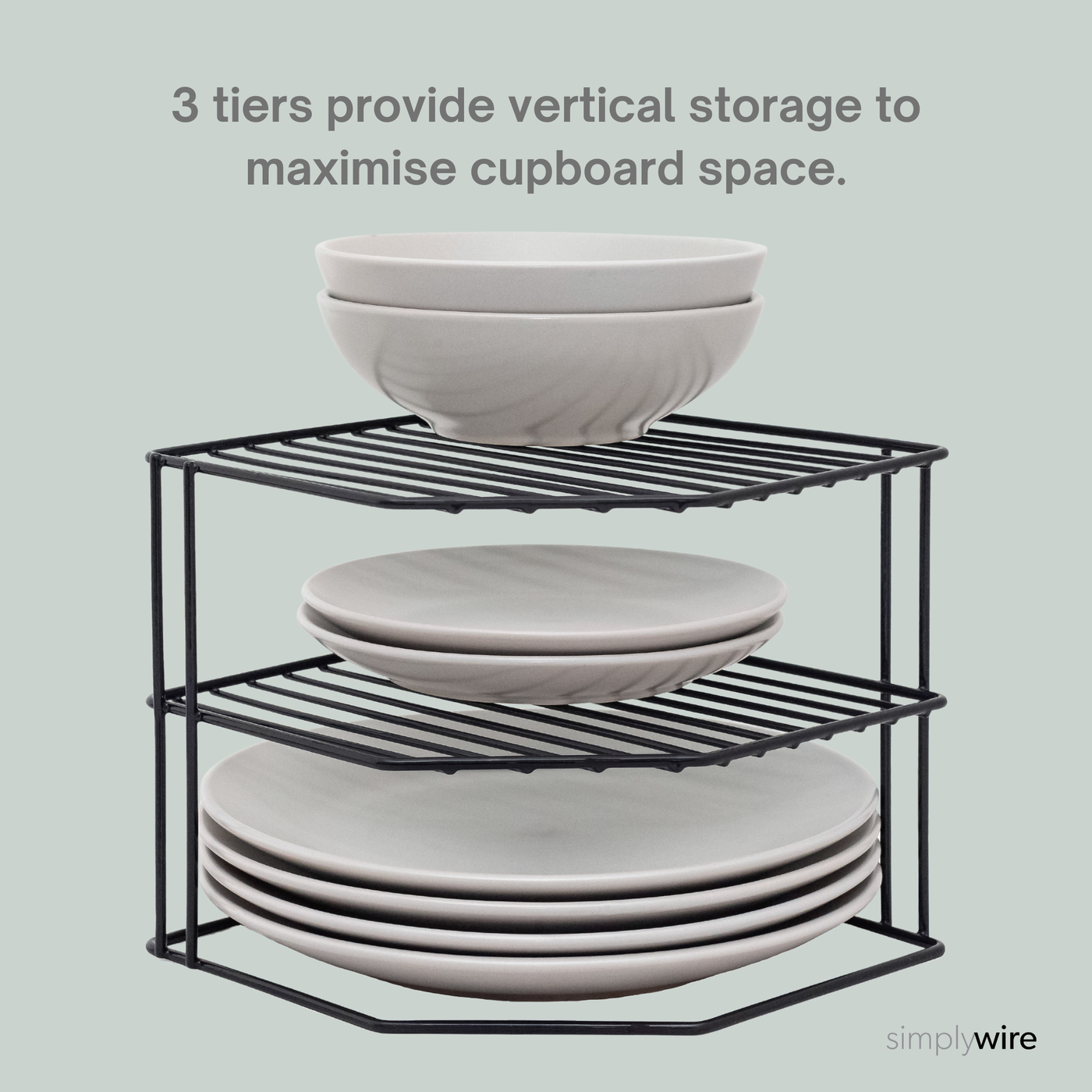Plate stacker for cupboard sale