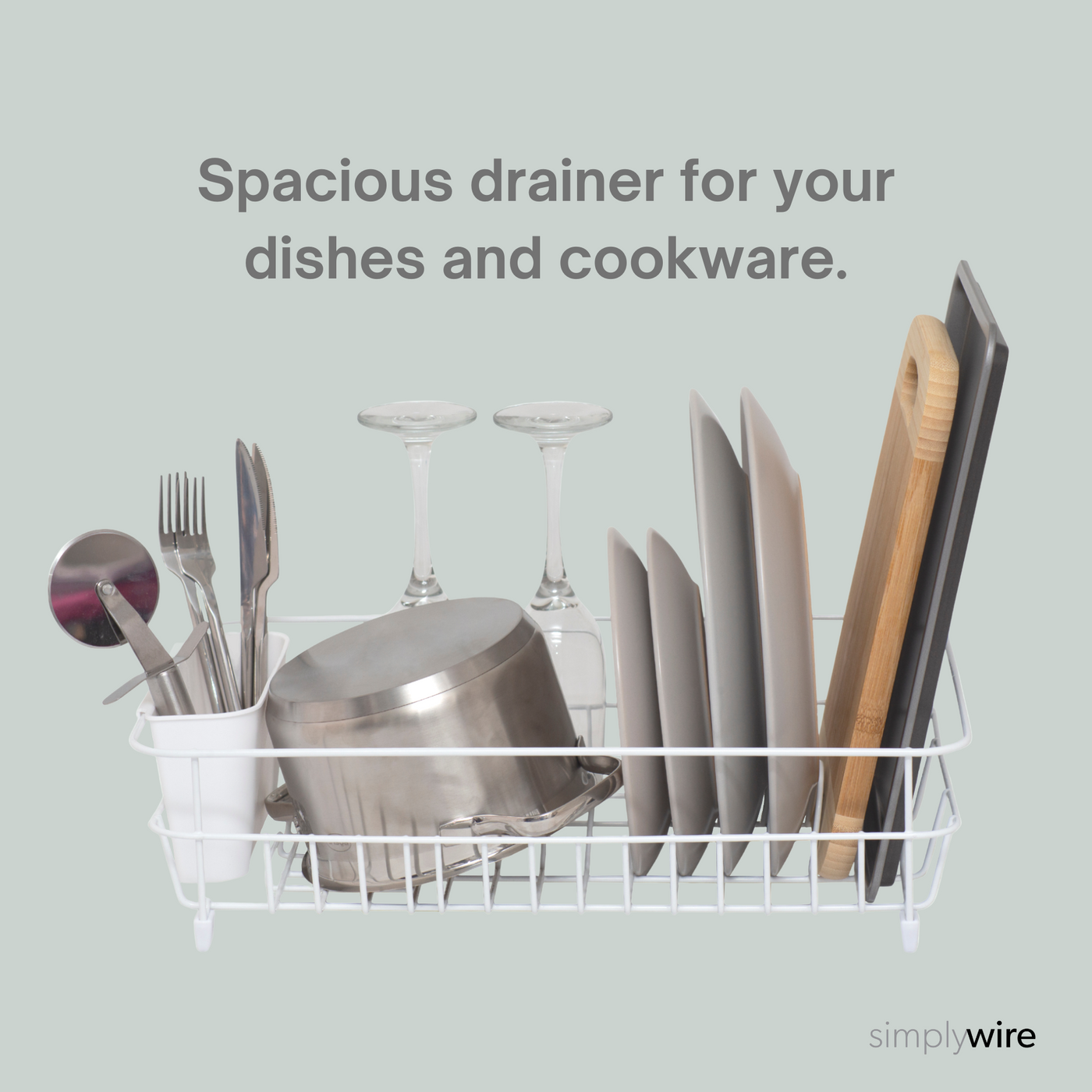 White metal dish drainer sale