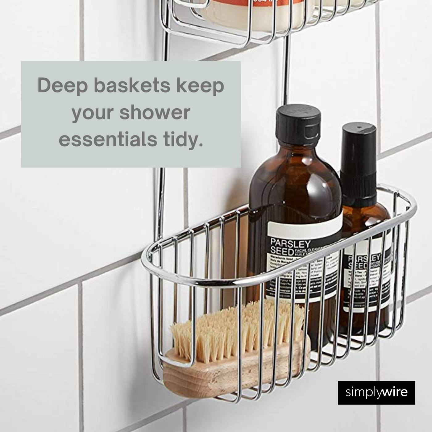 Shower caddy deals chrome