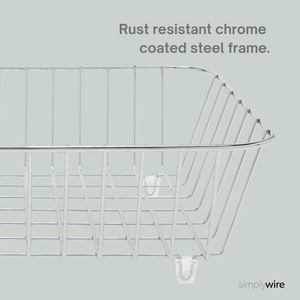 Kitchen Sink Basket – Dish Drainer – Chrome