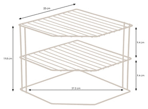 3 Tier Plate Rack - Kitchen Cupboard Organiser – White