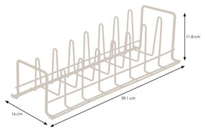 Plate/Baking Tray/Pan Lid Rack – Kitchen Cupboard Storage Organiser - Chrome