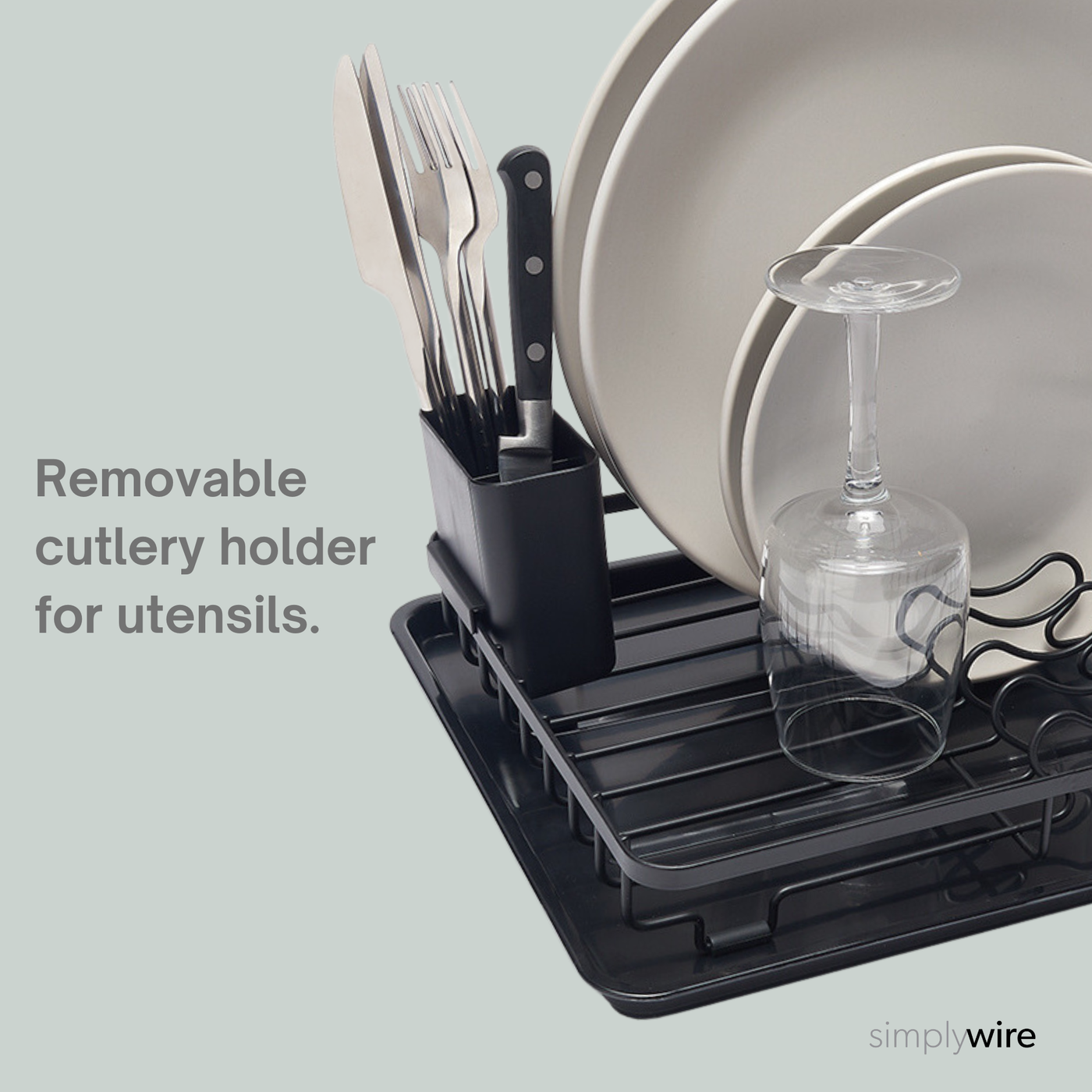 Small black dish drainer sale