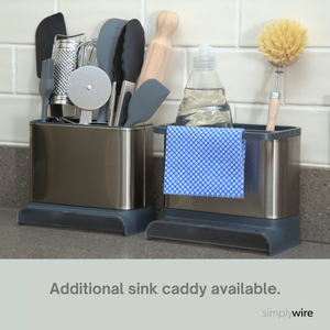 Sink caddy with drip tray sale