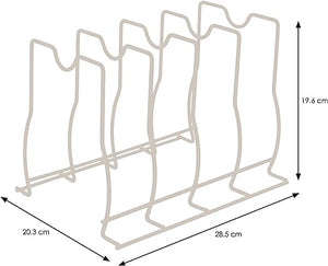 Bakeware, Pan and Lid Storage Organiser - Chrome