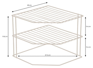 3 Tier Plate Rack - Kitchen Cupboard Organiser – Chrome