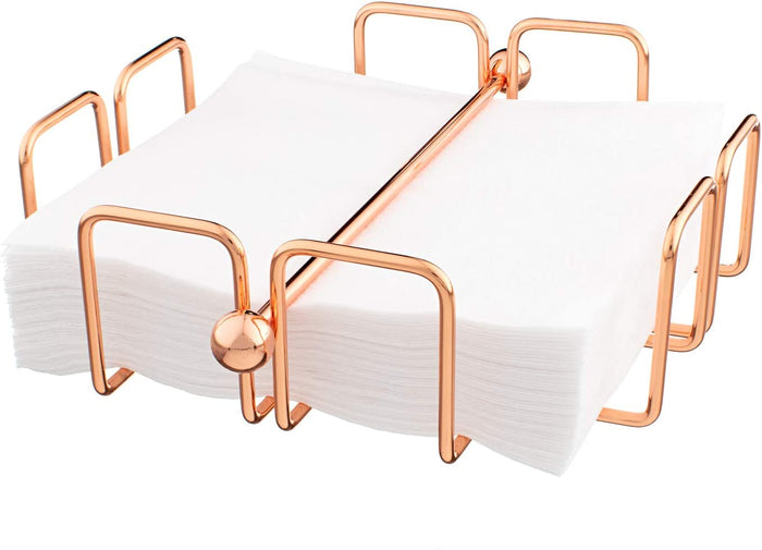 Napkin/Serviette Holder with Weighted Bar – Copper