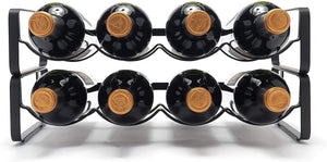 Modular Wine Rack – Stackable Bottle Holder – Black